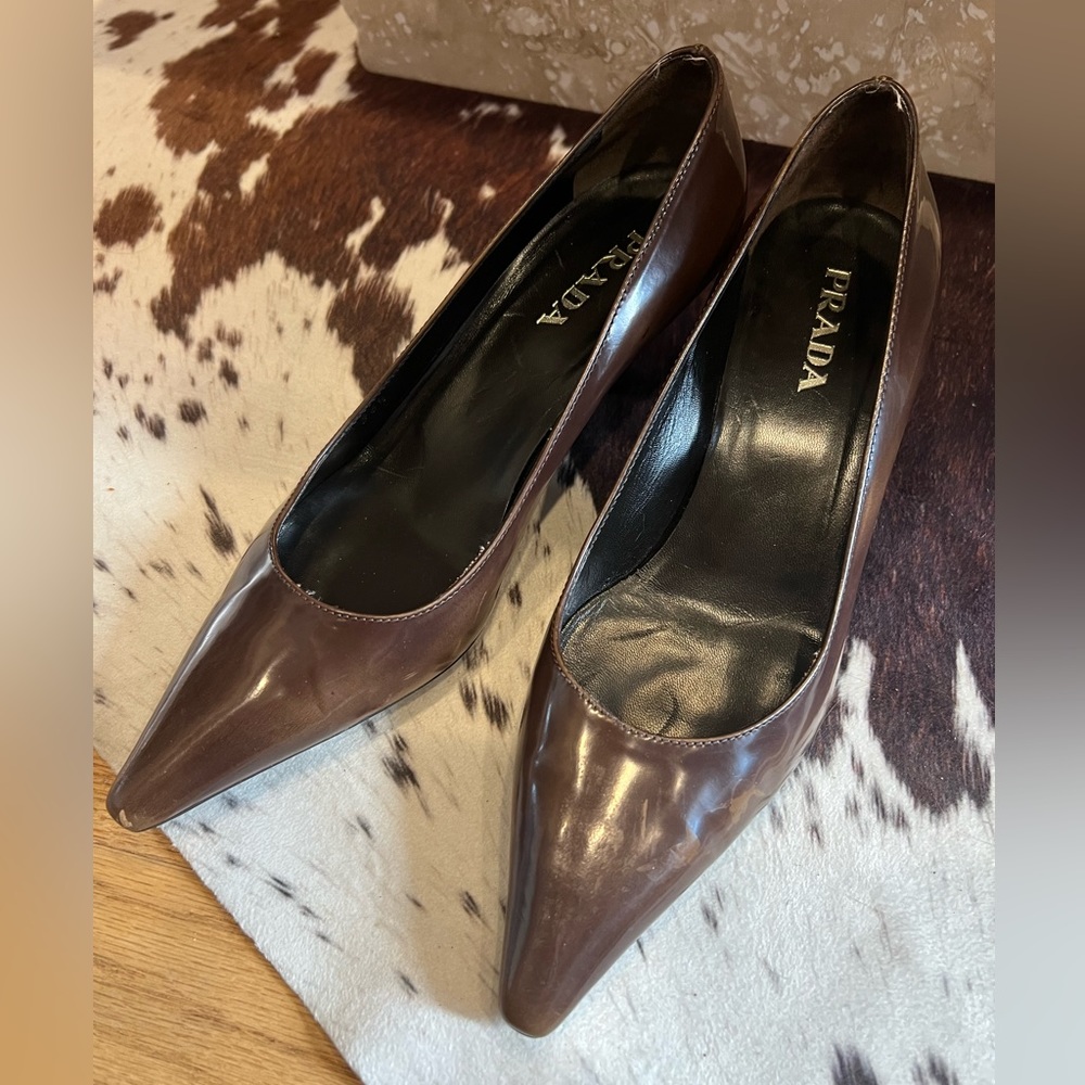 Prada pointed toe heels